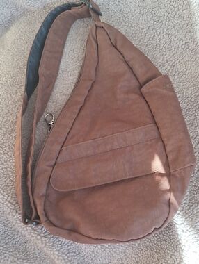Ameribag Healthy Back Sling Bag for Women Casual Crossbody Brown
